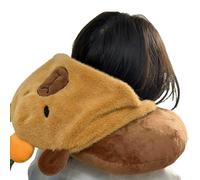 Almohada en forma de U para cachorro de viaje, almohada en forma de U con divertida moto, sueño cómodo | Almohada cervical multifuncional para niños, mujeres adultas, hombres en la oficina