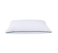 Almohada ergocombi de algodón, firmeza regulable, 2 rellenos ergoflakes, cremallera 3 lados color blanco