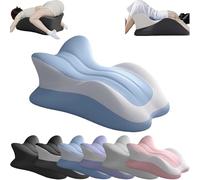Almohada ergonómica de apoyo for parejas, cojín de espuma viscoelástica de perfil bajo for mayor comodidad y versatilidad.(3)