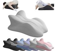 Almohada ergonómica de apoyo for parejas, cojín de espuma viscoelástica de perfil bajo for mayor comodidad y versatilidad.(2)
