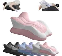 Almohada ergonómica de apoyo for parejas, cojín de espuma viscoelástica de perfil bajo for mayor comodidad y versatilidad.(5)
