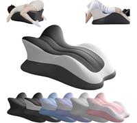 Almohada ergonómica de apoyo for parejas, cojín de espuma viscoelástica de perfil bajo for mayor comodidad y versatilidad.(4)