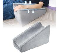 Almohada ergonómica de elevación de brazo, almohadas de cuña para adultos, almohada de apoyo de codo de espuma suave con funda lavable para recuperación postoperatoria, alivio de llagas de cama y