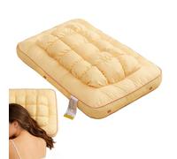 Almohada ergonómica de piña, cojín relleno de plumón, accesorio de soporte para el cuello de la cama, perfecto para el hogar, apartamento, escuela, dormitorio, guardería, sueño cómodo y relajación