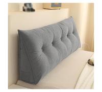 Almohada Ergonómica El Respaldo Ideal For Cama Y Sofá. Cojín Cuña De Algodón PP Transpirable con Bolsillo Lateral For Aliviar La Postura Y La Presión En La Espalda.(Gray,120cm)