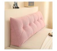 Almohada Ergonómica El Respaldo Ideal For Cama Y Sofá. Cojín Cuña De Algodón PP Transpirable con Bolsillo Lateral For Aliviar La Postura Y La Presión En La Espalda.(Rosa,60cm)