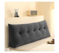 Almohada Ergonómica El Respaldo Ideal For Cama Y Sofá. Cojín Cuña De Algodón PP Transpirable con Bolsillo Lateral For Aliviar La Postura Y La Presión En La Espalda.(Dark Gray,100cm)