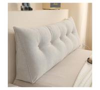 Almohada Ergonómica El Respaldo Ideal For Cama Y Sofá. Cojín Cuña De Algodón PP Transpirable con Bolsillo Lateral For Aliviar La Postura Y La Presión En La Espalda.(White,120cm)