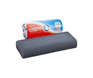 Almohada ergonómica HADAR | Para dormir boca arriba o de lado | Cojín cervical de espuma viscoelástica | Funda con termorregulación y de secado rápido | Se adapta a fundas de almohada de 80x40cm