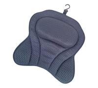 Almohada ergonómica para bañera con 6 vasos de succión, tecnología Fexcomfort, máquina de apoyo gruesa, red de aire lavable, para todas las bañeras, lavable a máquina, cojín suave de malla