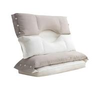 Almohada ergonómica para dormir - Cuna cervical, cojín de de presión | de alineación de la columna ortopédica con memoria contorneada para posicionamiento de cabeza de viaje y hotel