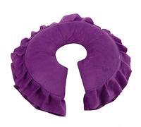 Almohada Facial Desmontable para Cama de Masaje, Material de Terciopelo Mixto, Duradera, Diseño de Cremallera, Rosa, Morado, Accesorio Práctico para Centro de SPA (Almohada en Forma de