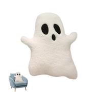 Almohada Fantasma Cojín Decorativo Suave de Peluche Bonito | Juguete Relleno Gracioso para Vacaciones para niños, adultos, cama, sofá, hogar, oficina, guardería, habitación infantil,
