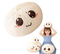 Almohada gigante de bolas de masa hervida, almohadas gigantes de bola de masa hervida de 8 pulgadas, almohada decorativa grande de Dumplings Suishy para sofá, fácil de dormir, almohadas decorativas