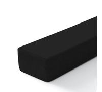 Almohada gruesa para cabecero de cama, espuma suave extensor de colchón, brecha entre colchón y cabecero, relleno de conexión para cama individual/doble/King (100 x 10 x 10 cm, negro)