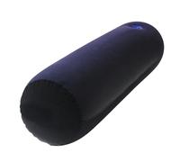 Almohada hinchable - Soporte cilíndrico para cuello, lumbar y piernas, rollo de cuello portátil de viaje con suave flocado, soporte ortopédico ajustable para adultos, hogar y viajes