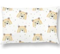 Almohada Infantil con Funda 33x45 cm de Algodón OEKO-TEX - 10 colores disponibles - Cojín para Bebés para Siestas en la Guardería, Escuela y Viajes - Lavable en la Lavadora - Hipoalergénico