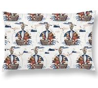 Almohada Infantil con Funda 40x60 cm de Algodón Oeko-Tex - 10 Colores Disponibles - Cojín para Bebés para Siestas en la Guardería, Escuela y Viajes - Lavable en la Lavadora - Hipoalergénico