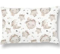 Almohada Infantil con Funda 40x60 cm de Algodón OEKO-TEX - 10 colores disponibles - Cojín para Bebés para Siestas en la Guardería, Escuela y Viajes - Lavable en la Lavadora - Hipoalergénico