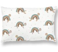 Almohada Infantil con Funda 40x60 cm de Algodón Oeko-Tex - 10 Colores Disponibles - Cojín para Bebés para Siestas en la Guardería, Escuela y Viajes - Lavable en la Lavadora - Hipoalergénico