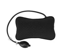 Almohada Inflable Ajustable de Apoyo Lumbar, Ligera para Aliviar el Dolor de Espalda Baja, para Conductores de Oficina, Viajes, Color Negro
