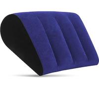 Almohada Inflable Azul Simple Cojín para Asiento y Respaldo para la Postura de Yoga Alivia el Dolor y la Presión de la Espalda Cojín Almohada Lumbar (Azul)