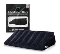 Almohada inflable de amor, cojín triangular multifuncional para posicionamiento corporal, almohada de masaje con soporte para espalda y cabeza, material de PVC y algodón