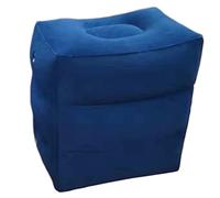 Almohada inflable de viaje de 3 capas, plegable, portátil, altura ajustable, cojín de relajación para pies y piernas