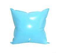 Almohada inflable del aire de la piscina para el invierno de las piscinas terrestres grueso compensador del hielo del Pvc con la cuerda azul claro 113cm (cuadrado 113 cm)