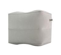 Almohada inflable para reposapiés, altura ajustable, cojín inflable para descansar los pies, reposapiés de avión, almohada portátil para el hogar, la oficina (doble capa)