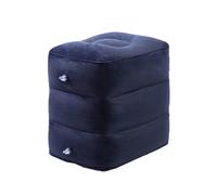 Almohada inflable para reposapiés que mejora la comodidad con superficies suaves en viajes largos