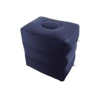 Almohada inflable para reposapiés que mejora la comodidad con superficies suaves en viajes largos