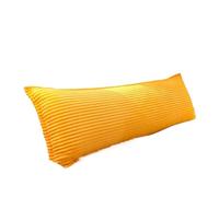Almohada larga gruesa for parejas dobles, cabecero de cama terciopelo con leche, cojín funda almohada, cómoda protección for el cuello y la cintura for dormir para Descanso(Yellow,L180cm x W48cm)