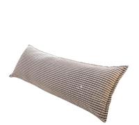 Almohada larga gruesa for parejas dobles, cabecero de cama terciopelo con leche, cojín funda almohada, cómoda protección for el cuello y la cintura for dormir para Descanso(Grey,L150cm x W48cm)