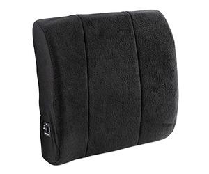 Almohada lumbar negra del masaje de la espalda mejor vuelta a la escuela suministros de la universidad