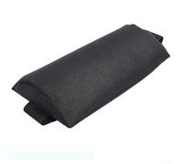 Almohada negra de apoyo para la cabeza para sillas plegables, playa, patio, piscina, muebles al aire libre, cómodo soporte para el cuello con tela Tessforest y espuma, cojín de viaje compacto de 35 x