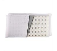 Almohada núcleo Látex 75cm | Núcleo 100% LÁTEX | Microperforado | Descanso Natural | Funda Stretch Aloe Vera | Gran Confort |