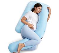 Almohada original para embarazadas en forma de F con cuña ajustable