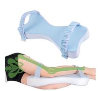 Almohada ortopédica extra grande para dormir de lado, almohada de espuma viscoelástica de 53 cm para aliviar el dolor de cadera y espalda, almohada de tamaño grande entre piernas para alineación de la