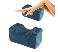 Almohada Ortopédica para Piernas, Almohada Ortopédica para Rodillas, Almohada Posicionadora de Elevación de Piernas, Almohada de Cuña de Apoyo de Franela de Esponja Suave para Dormir, Lectura