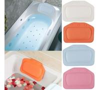 Almohada para bañera, espuma suave acolchada, almohada para baño de spa, reposacabezas, cabeza, cuello, cojín trasero, baño para jacuzzi, baño de burbujas(Blanco)