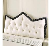 Almohada para cabecero Blanca King de 78 7 Pulgadas cojín de cuña para Cama Relleno de algodón Respaldo Grande extraíble Rectangular Soporte para Lectura almohadón para sofá Dormitorio Descanso