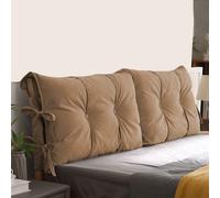 Almohada para cabecero marrón de 70 Pulgadas cojín en cuña para Cama California King Respaldo para Cama Doble Soporte de Lectura extraíble almohadón tapizado para sofá Dormitorio Descanso