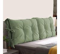 Almohada para cabecero Verde de 70 Pulgadas cojín en cuña para Cama California King Respaldo para Cama Doble Soporte de Lectura extraíble almohadón tapizado para sofá Dormitorio Descanso