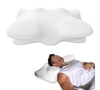 Almohada para dormir de lado, almohada de espuma viscoelástica para aliviar el dolor de cuello, almohada cervical ergonómica con funda de almohada lavable para dormir de lado, almohada refrescante sin