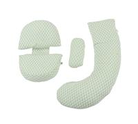 Almohada para el Embarazo, Almohada de Apoyo para el Embarazo Ajustable Gancho y Lazo con Cremallera para Dormir (Verde)