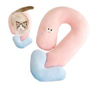 Almohada para gatos | Almohada corporal para perros | Almohada para perros pequeños, almohada multifuncional para cachorros para aventuras al aire libre, ciclismo, visitas a amigos, perros pequeños,
