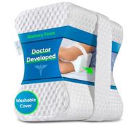 Almohada para Las Rodillas desarrollada por Doctores - Cuña ortopédica viscoelástica para Dormir de Lado, ciática, Dolor de Espalda Baja - Almohada para piernas para Dormir de Lado - Manual Incluido