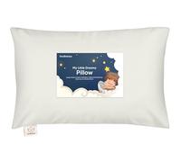 Almohada para Niño Pequeño con Funda - Almohada para Niño Pequeños De Algodón Orgánico Suave para Dormir - Lavable E Respirable - Niño Pequeño Viajar (Pearl Gray)