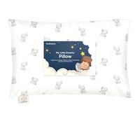 Almohada para Niño Pequeño con Funda - De Algodón Orgánico Suave para Dormir - Lavable y Respirable - Ideal para Viajar (Elly)